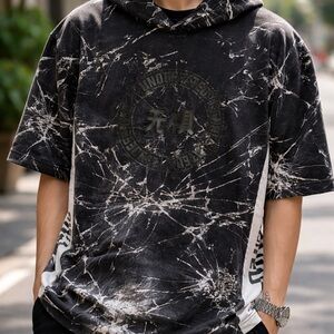 Amazon Black and White Graphic Men's Hoodie